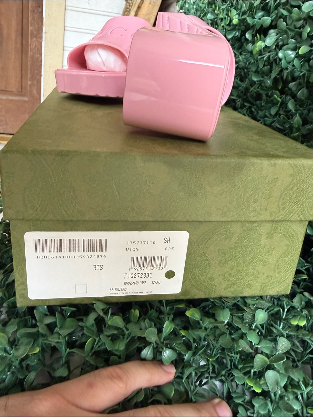 NEW | GUCCI Pink Platform Jelly Logo Slide Sandals Mules sz. 39 Authentic - Picture 4 of 11